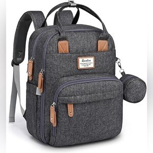 RUVALINO Grey Diaper Bag Like New
